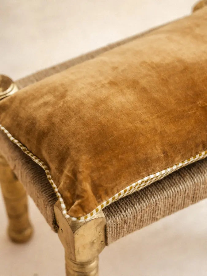 Coussin rayure noir kirane